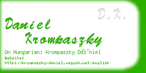 daniel krompaszky business card